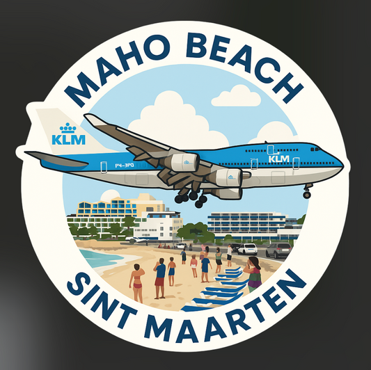 RBF現貨  St Maarten Airport STICKER 10CM 貼紙 S-MBSM2 *free shipping* 全球免運費