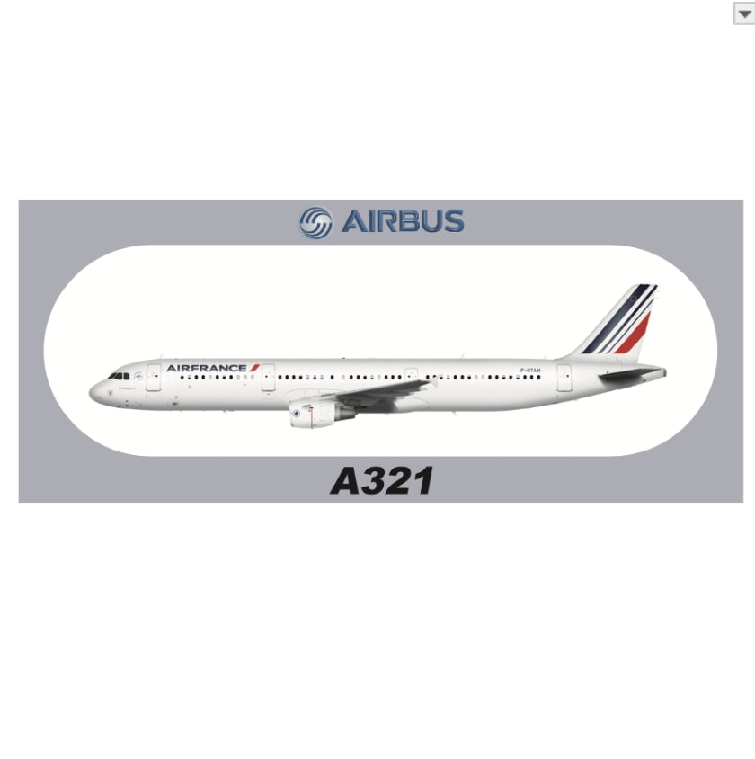 RBF 在庫あり エールフランス A321 ステッカー 20x8.8cm ステッカー SR-A321-GTAM *送料無料*