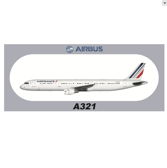 RBF現貨  Air France A321 sticker 20x8.8cm 貼紙 S-R-A321-GTAM *free shipping* 全球免運費