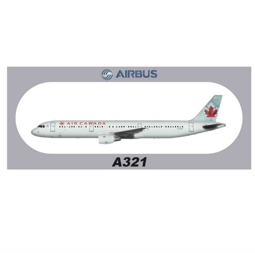RBF-Aufkleber für Air Canada A321, 20 x 8,8 cm, SR-A321-GIUE *kostenloser Versand*