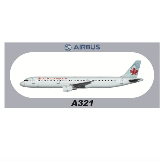 RBF現貨  Air Canada A321 sticker 20x8.8cm 貼紙 S-R-A321-GIUE *free shipping* 全球免運費
