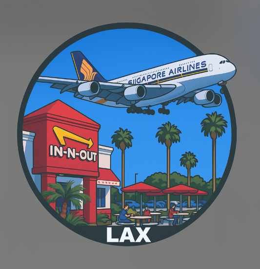 RBF現貨  LOS ANGELES LAX sticker 10cm 貼紙 S-NOLA