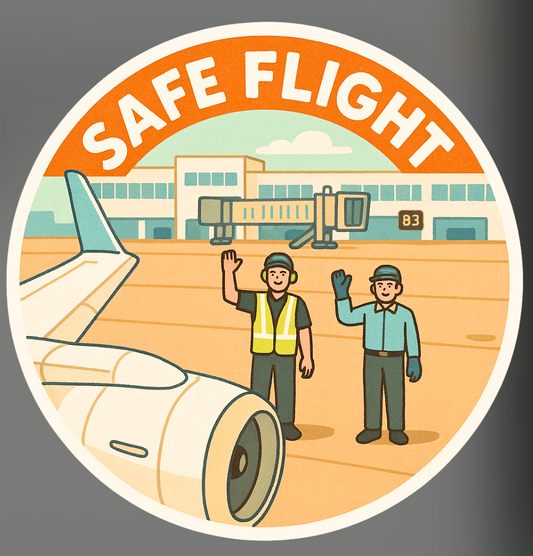 RBF現貨  SAFE FLIGHT sticker 10cm 貼紙 S-SFB3
