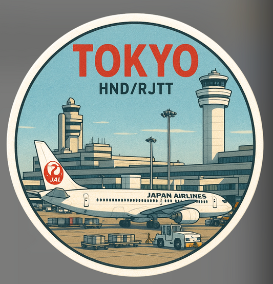 RBF現貨  TOKYO RJTT sticker 10cm 貼紙 S-THRJL737