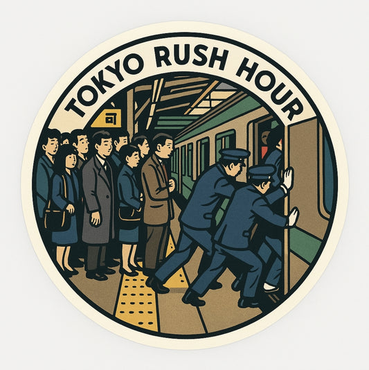RBF 現貨 Tokyo rush hour sticker 10cm 貼紙 S-TYORH 全球免運 Free Shipping Worldwide
