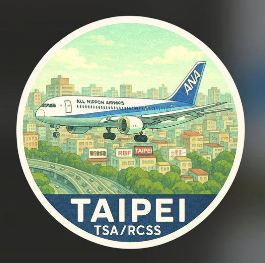 RBF現貨  Taipei Songshan RCSS sticker 10cm 貼紙 S-TTRNH78