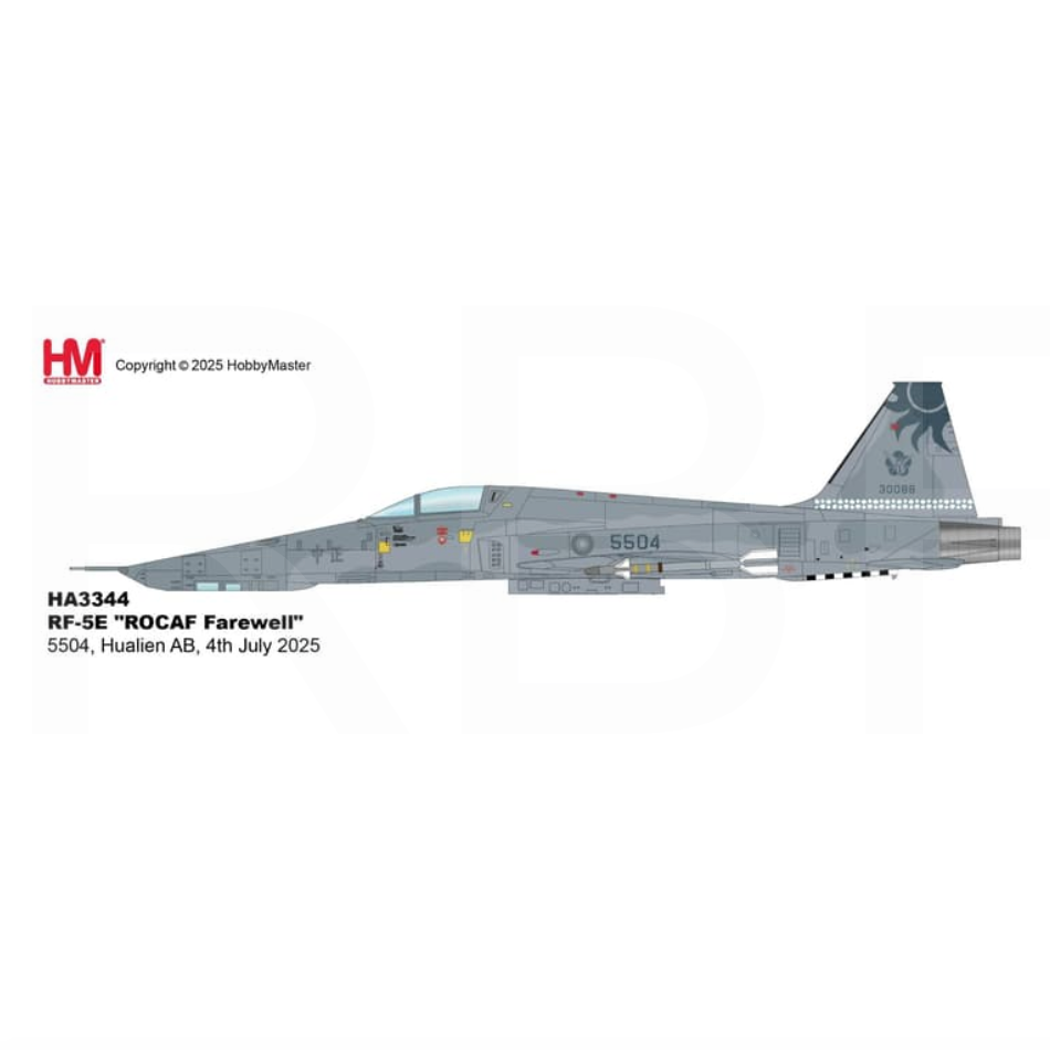 RBF現貨 HM 金屬 RF-5E ROCAF 5504 HA3344 *free shipping* 全球免運費