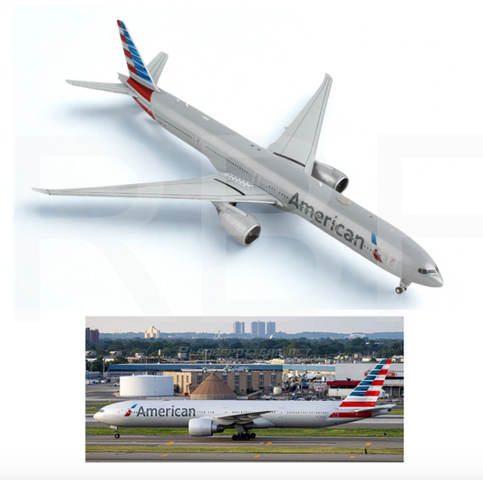 RBF絕版 AV 金屬 1/400 N736AT American 777-323ER AV4215 *free shipping* 全球免運費