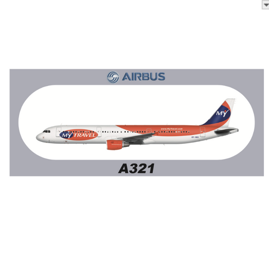 RBF現貨  MY TRAVEL A321 20x8.8CM STICKER 貼紙 S-R-321-VKC *free shipping* 全球免運費