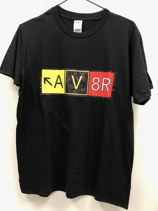 RBF絕版  AV8R AVIATOR BLACK T-SHIRT Size L T-AV8R-BK-L *free shipping* 全球免運費