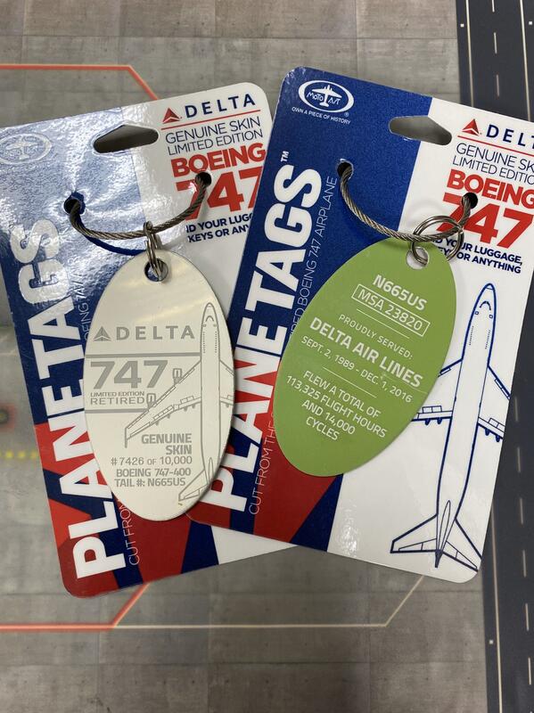 RBF spot PLANETAG Delta 747 N665US 652135645368 *free shipping* Free shipping worldwide