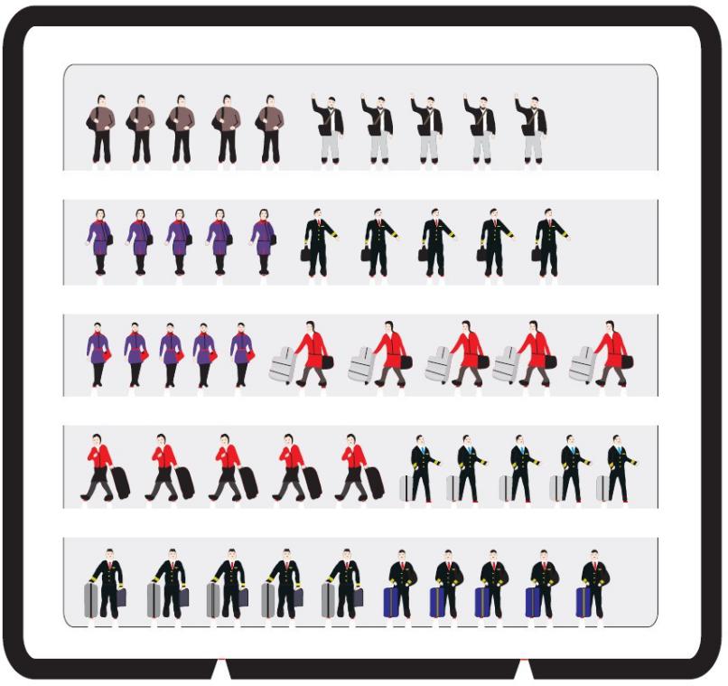 RBF現貨  機場微景 1:400 機場乘客組合2 FW4CP02 *free shipping* 全球免運費