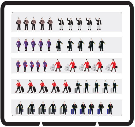 RBF現貨  機場微景 1:400 機場乘客組合2 FW4CP02 *free shipping* 全球免運費