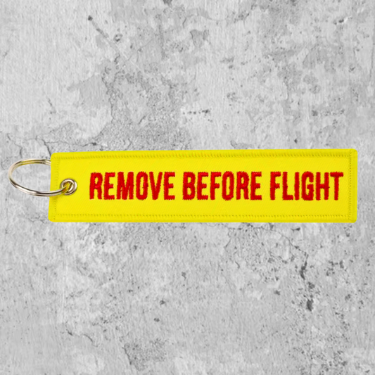 RBF 現貨 REMOVE BEFORE FLIGHT keychain 13cm 鑰 K1303-RBFYR 全球免運 Free Shipping Worldwide