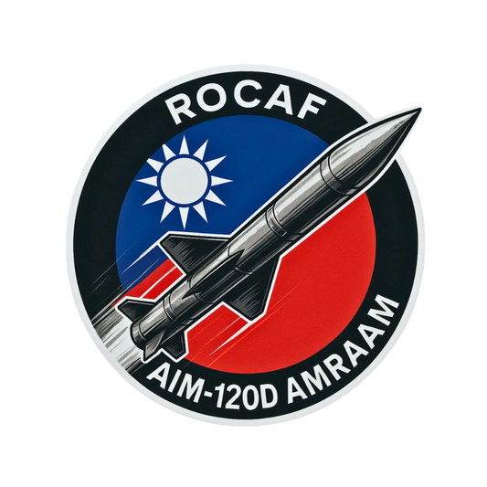 RBF現貨  ROC AIM-120 10CM STICKER 貼紙 S-RCA120 *free shipping* 全球免運費