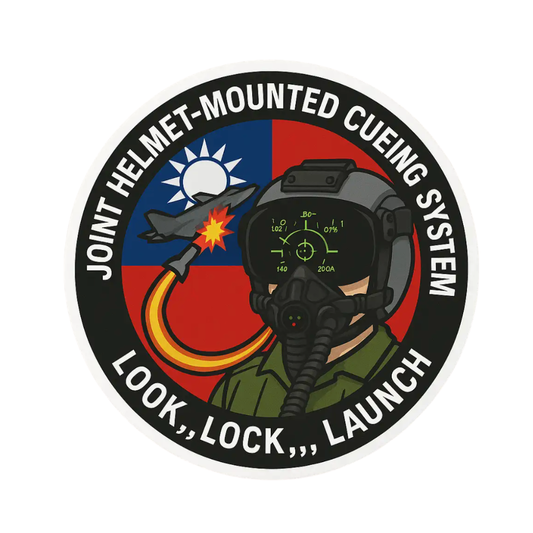 RBF現貨  ROC JHMCS 10CM STICKER 貼紙 S-RCJHMCS *free shipping* 全球免運費