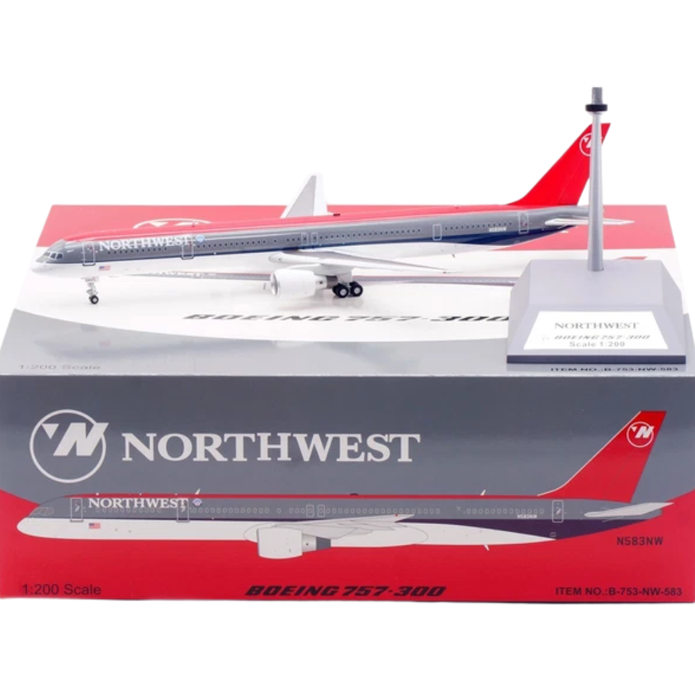 RBF絕版 IF 1:200 Northwest 757-351 N583NW B-753-NW-583 *kostenloser Versand* 全球免運費