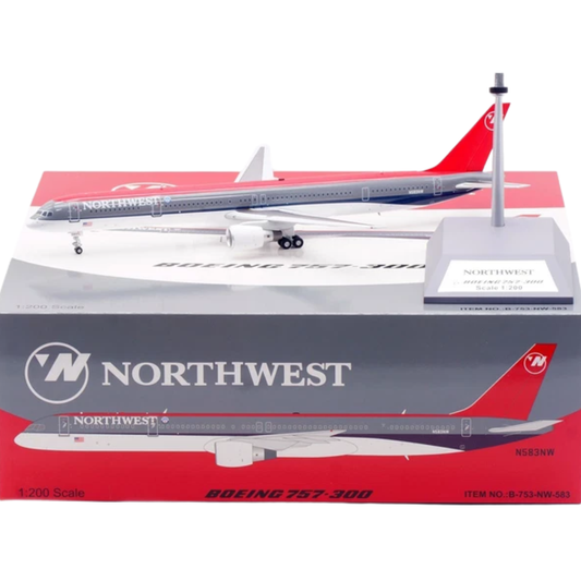 RBF絕版 IF 1:200 Northwest 757-351 N583NW B-753-NW-583 *kostenloser Versand* 全球免運費