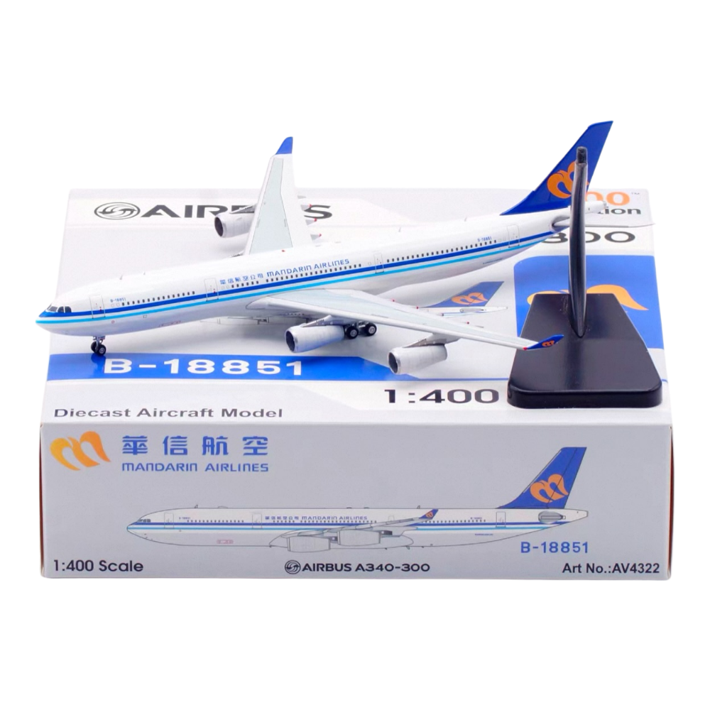 RBF 現貨 AV 1/400 Mandarin Airlines A340-313 AV4322 全球免運 Free Shipping Worldwide
