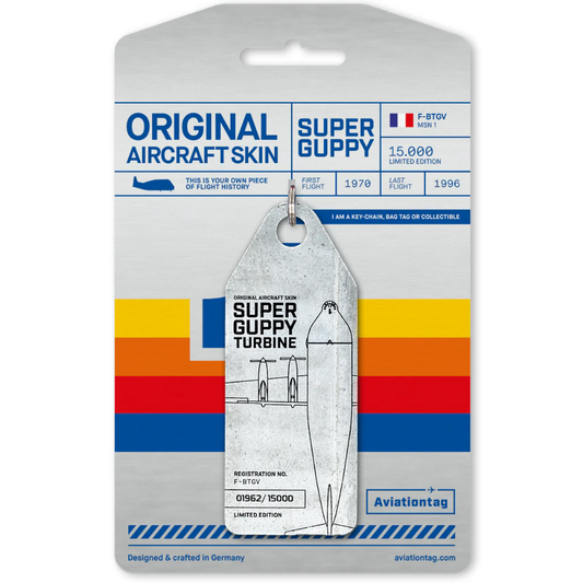 RBF絕版   AVIATIONTAG Super Guppy Silver 4260411671633A *free shipping* 全球免運費