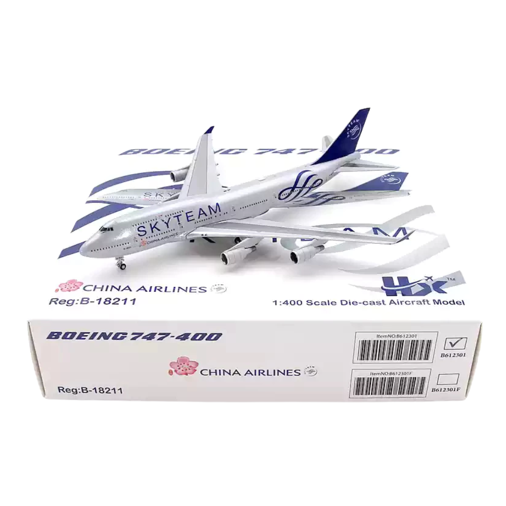 RBF現貨 HX 1:400 China Airlines 747-400 Skyt B612301 *kostenloser Versand* 全球免運費