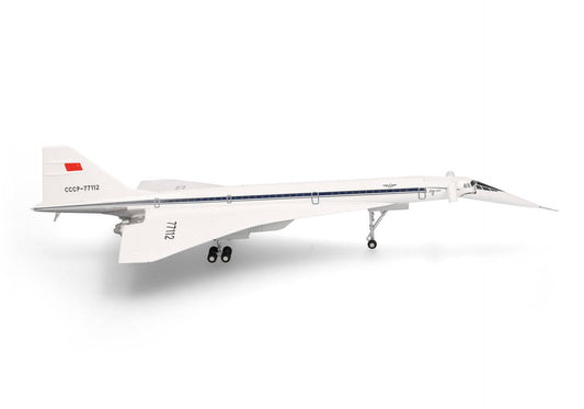 RBF絕版  Herpa 1:200 TU-144D Aeroflot metal 556323-001 *free shipping* 全球免運費