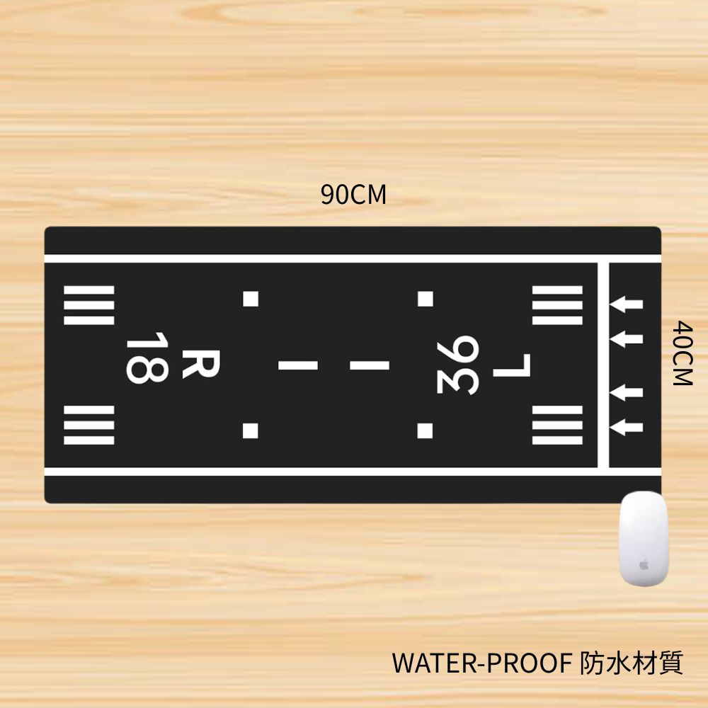 RBF  AIRPORT RUNWAY DESK PAD 90x40cm 桌墊 PAD9040-18R36L 全球免運 Free Shipping Worldwide