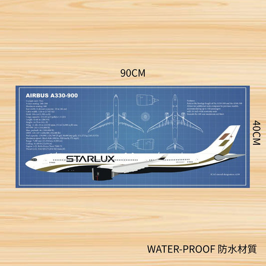 RBF現貨  A330-900 DESK PAD 90x40cm 桌墊 PAD9040-A339-301 全球免運 Free Shipping Worldwide