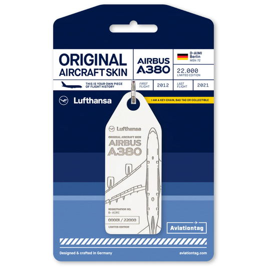 RBF 現貨 Aviationtag Lufthansa A380 D-AIMI Wh 4260411672418 全球免運 Free Shipping Worldwide