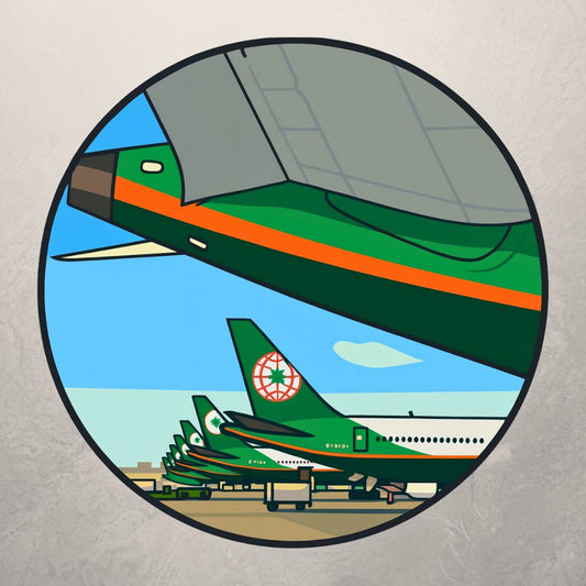 RBF現貨  EVA AIR sticker 7cm 貼紙 S7-BRT 全球免運 Free Shipping Worldwide