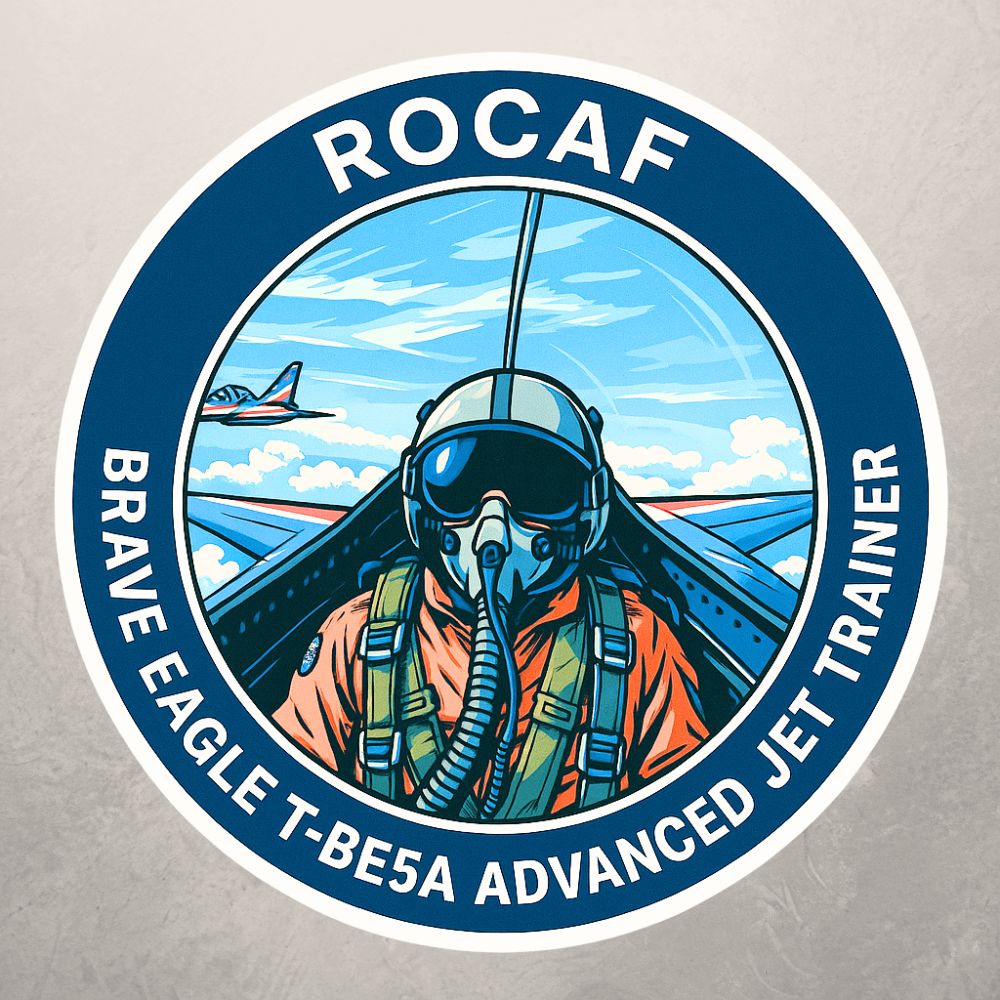 RBF現貨  ROCAF T-BE5A sticker 7cm 貼紙 S7-RBETA 全球免運 Free Shipping Worldwide