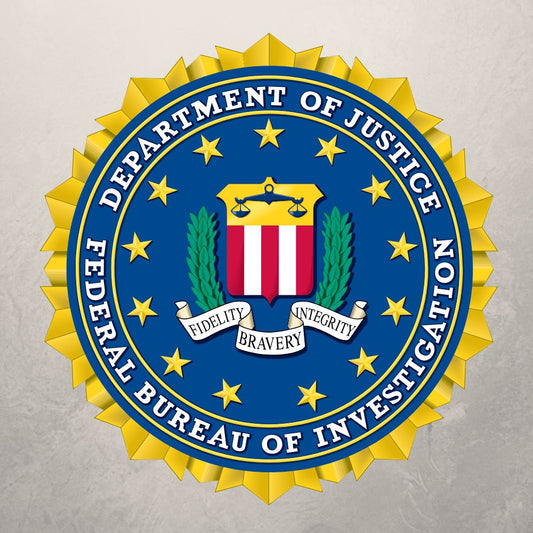 RBF現貨  FBI sticker 7cm 貼紙 聯邦調查局 S7-FBI 全球免運 Free Shipping Worldwide