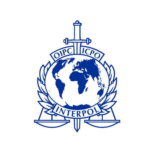 RBF現貨  INTERPOL sticker 7cm 貼紙 國際刑警 S7-ITP 全球免運 Free Shipping Worldwide