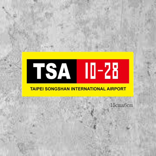 RBF 現貨 TSA STICKER 松山機場 貼紙 S30-TSA 全球免運 Free Shipping Worldwide