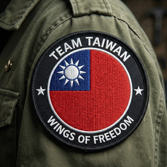 RBF 現貨 TEAM TAIWAN PATCH 9cm 臂章 ARM9-TTWOF 全球免運 Free Shipping Worldwide