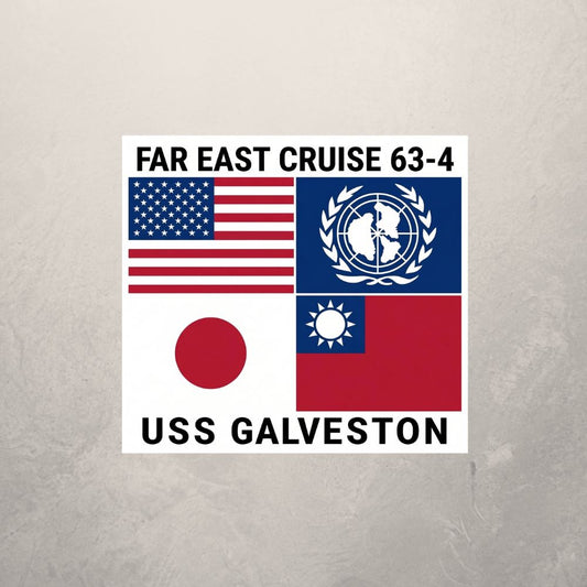 RBF現貨  FAR EAST CRUISE 63-4 10cm sticker 貼紙 S10-FEC6 全球免運 Free Shipping Worldwide
