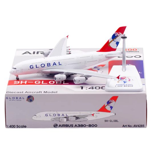RBF 現貨 AV 1/400 9H-GLOBL Global A380-841 AV4285 全球免運 Free Shipping Worldwide