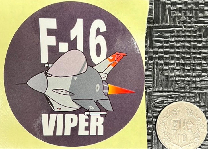 RBF現貨  ROCAF F-16V 7CM STICKER 貼紙 P30-16V *free shipping* 全球免運費