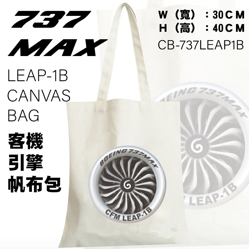 RBF絕版  737 LEAP-1B CANVAS BAG 帆布袋 CB-737LEAP1B *free shipping* 全球免運費