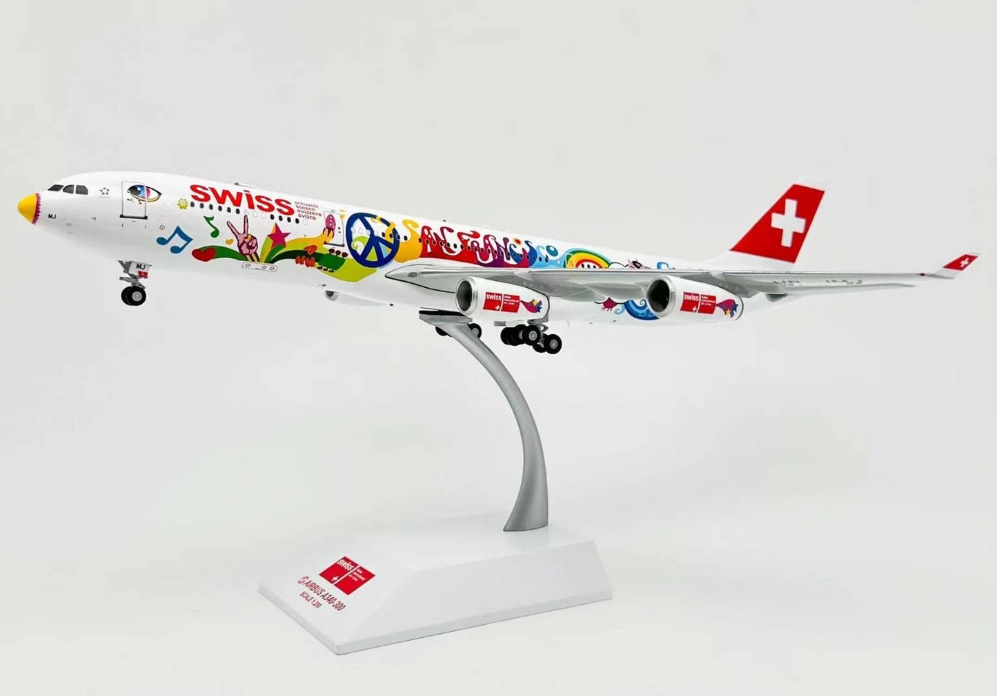 RBF絕版 JC 金屬  1:200 Swiss A340-300 HB-JMJ KJ-A343-019 *free shipping* 全球免運費