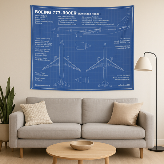 RBF現貨  Tapestry 777-300ER 掛布 FP150110-B77W *free shipping* 全球免運費