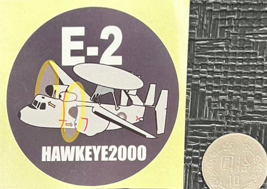 RBF現貨  ROCAF E-2K 7CM STICKER 貼紙 P30-E2K *free shipping* 全球免運費
