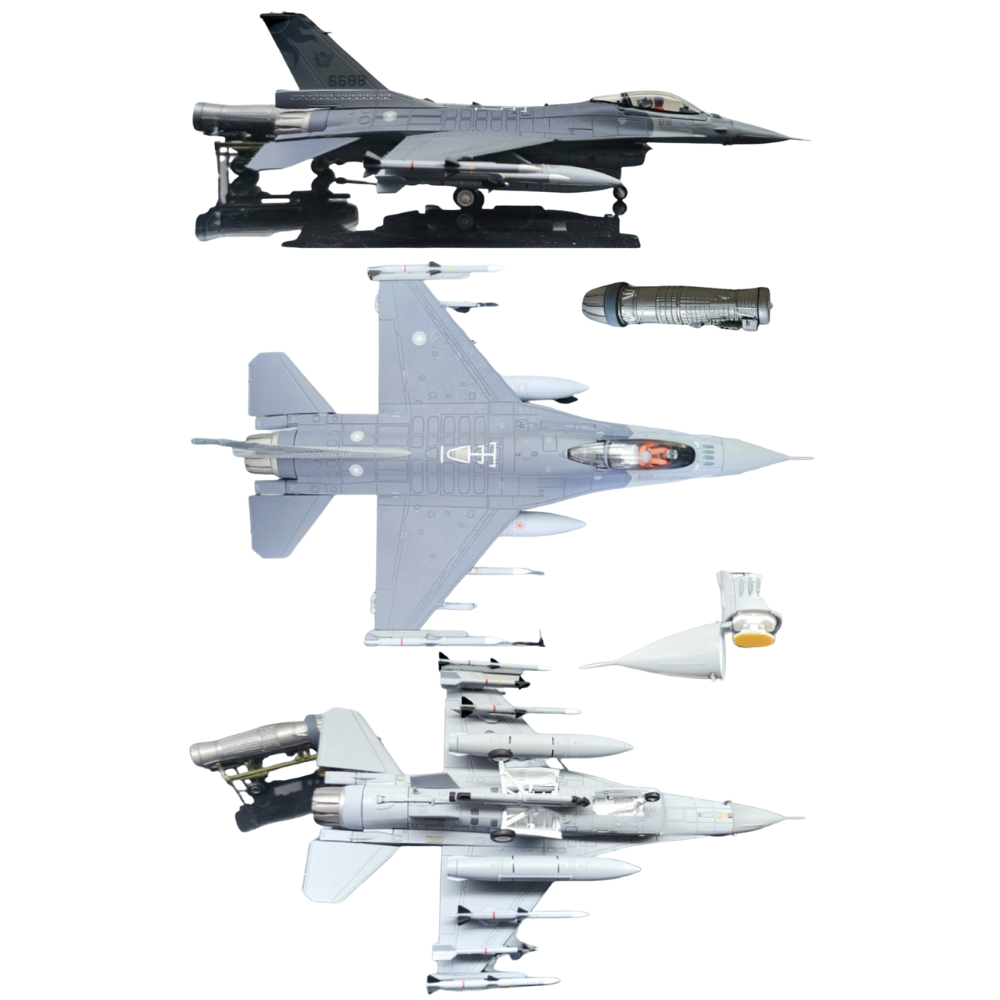 RBF現貨 ALB 金屬 1:72 Taiwan AIR FORCE F-16A 6688 ALB721602 *kostenloser Versand* 全球免運費
