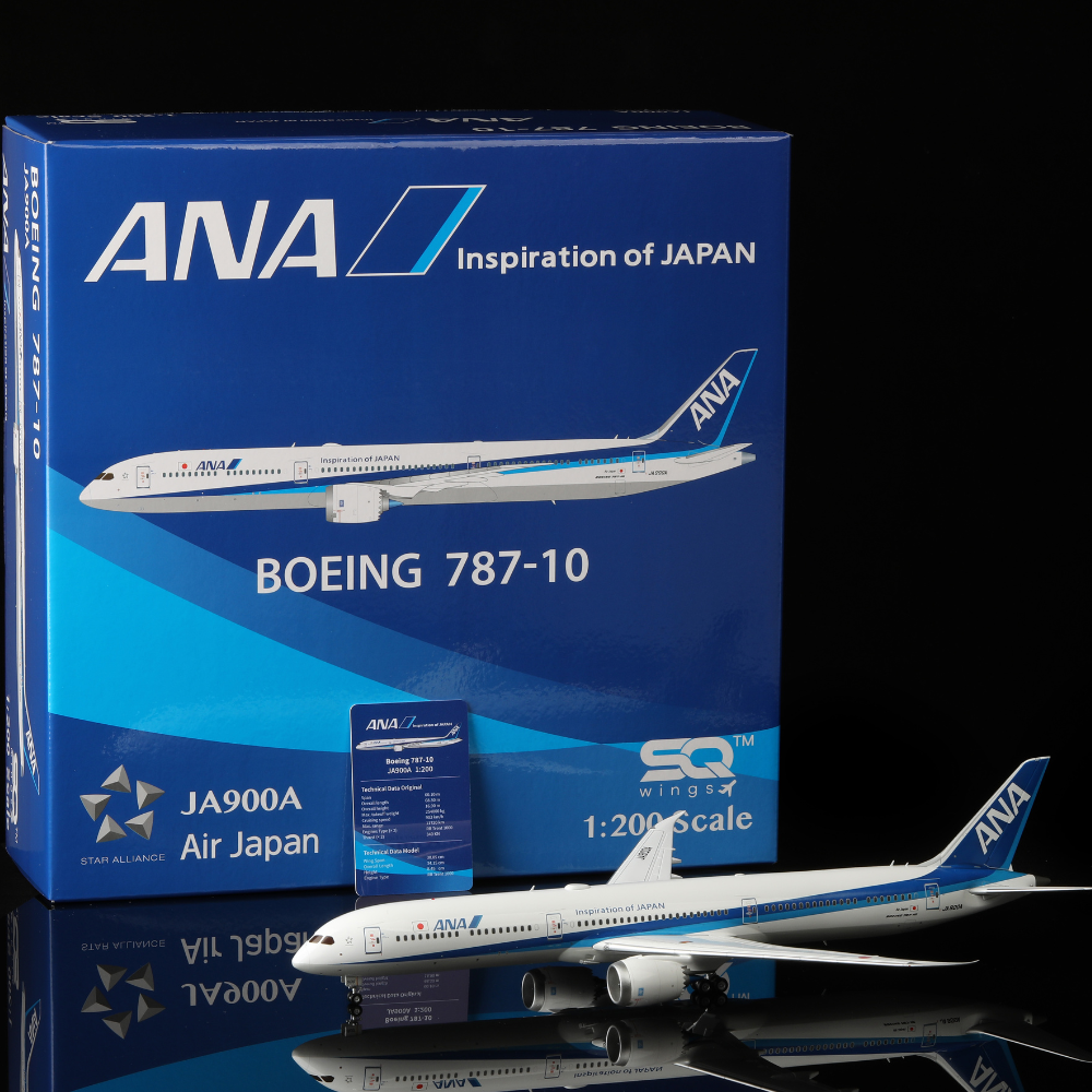 RBF 現貨 SQ 金屬 1:200 ANA 787-10 JA900A L2036 *kostenloser Versand* 全球免運費