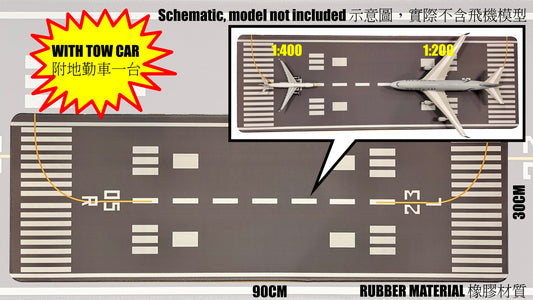 RBF現貨  RUNWAY wiTH tow car RUBBER 橡膠 跑道 RUN RWY-0523 *free shipping* 全球免運費
