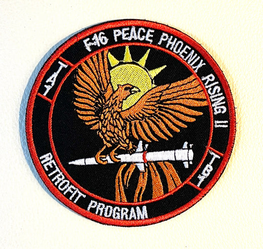 RBF現貨  F-16 PEACE PHOENIX 10CM PATCH 臂章 ARM-F16PPR *free shipping* 全球免運費