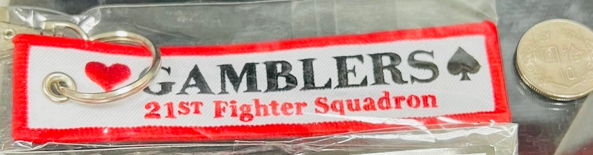RBF現貨  GAMBLER 21ST KEY CHAIN KEY CHAIN 鑰匙圈 K-21STSQ *free shipping* 全球免運費