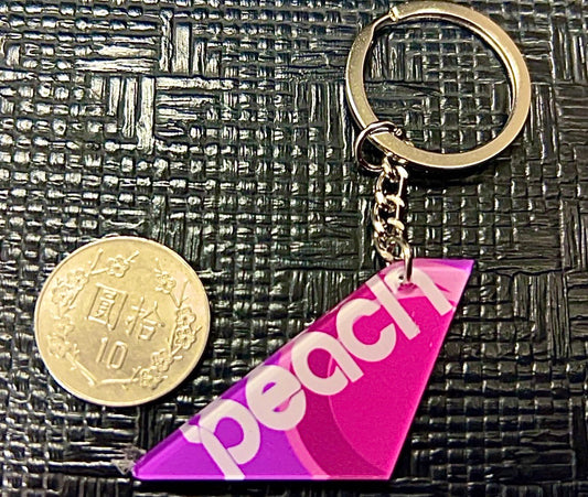 RBF現貨  PEACH Acrylic KEY CHAIN KEY CHAIN 鑰匙 K200-MM *free shipping* 全球免運費