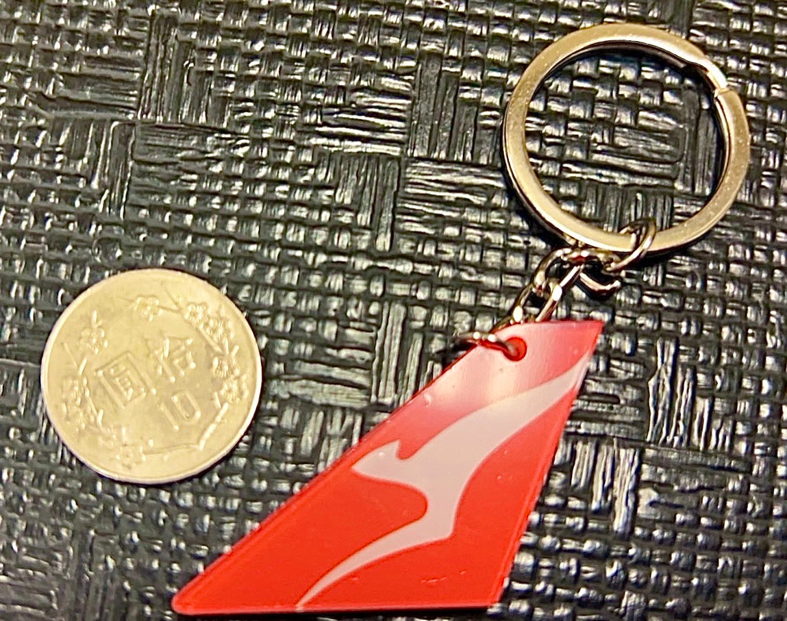 RBF絕版   QANTAS Acrylic KEY CHAIN KEY CHAIN  K200-QT *free shipping* 全球免運費