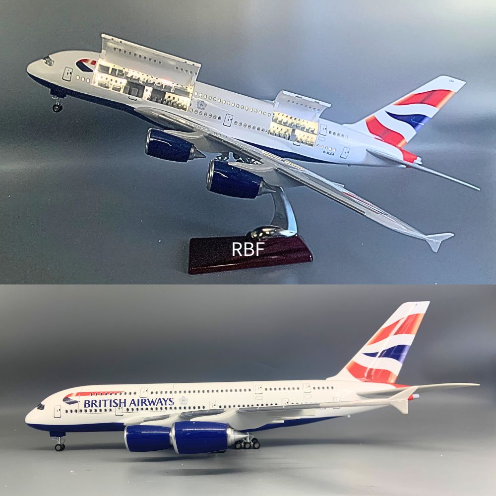 RBF  1:160 A380 BRITISH CUTAWAY MODEL A109-2